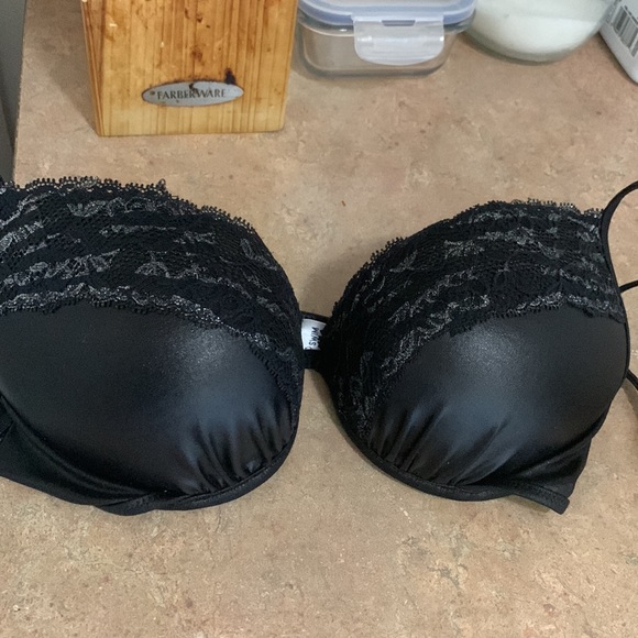 Pink! bikini black shiny material - Picture 3 of 3